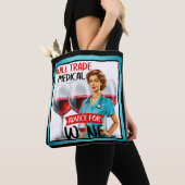 Niedlich Nostalgische Krankenschwester Pinup wird  Tasche (Von Nahem)