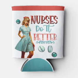 Niedlich Nostalgische Krankenschwestern Pinup Nurs Dosenkühler