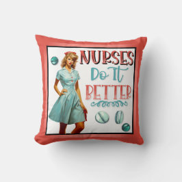 Niedlich Nostalgische Krankenschwestern Pinup Nurs Kissen