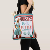 Niedlich Nostalgische Krankenschwestern Pinup Nurs Tasche (Von Nahem)