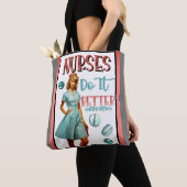 Niedlich Nostalgische Krankenschwestern Pinup Nurs Tasche (Von Nahem)