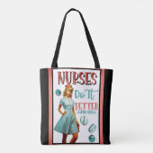 Niedlich Nostalgische Krankenschwestern Pinup Nurs Tasche (Rückseite)