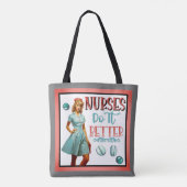Niedlich Nostalgische Krankenschwestern Pinup Nurs Tasche (Rückseite)