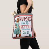 Niedlich Nostalgische Krankenschwestern Pinup Nurs Tasche (Von Nahem)