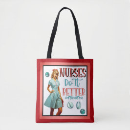 Niedlich Nostalgische Krankenschwestern Pinup Nurs Tasche