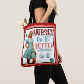 Niedlich Nostalgische Krankenschwestern Pinup Nurs Tasche (Von Nahem)