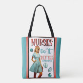 Niedlich Nostalgische Krankenschwestern Pinup Nurs Tasche (Rückseite)