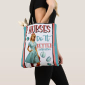 Niedlich Nostalgische Krankenschwestern Pinup Nurs Tasche (Von Nahem)