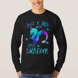 Niedlich nur ein Junge, der Lieben Dragons Männer  T-Shirt
