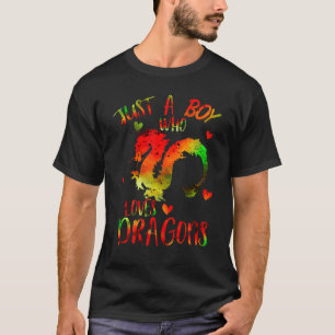 Niedlich nur ein Junge, der Lieben Dragons Männer T-Shirt