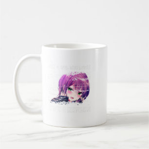Niedlich nur ein Mädchen, das Anime und Skizzen T- Kaffeetasse