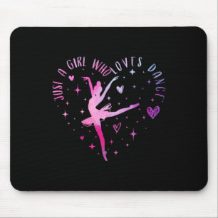 Niedlich nur ein Mädchen Lieben tanzen Lover Girl  Mousepad