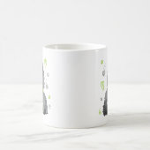 Niedlich nur ein Veganes Mädchen, das Katzen Liebe Kaffeetasse (Mittel)