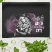 Niedlich nur eine Hexe Geschirrtuch (Gefaltet)