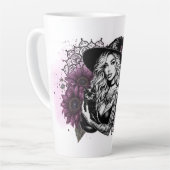 Niedlich nur eine Hexe Milchtasse (Linke Ecke)