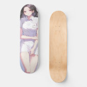 Niedlich Nurse Anime Skateboard (Vorderseite)