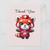 Niedlich Nurse danke Ihnen Fuchs Postkarte (Vorderseite)