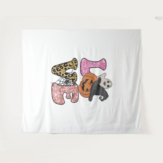 Niedlich Nurse Ghost Halloween Wandteppich (Vorderseite (Horizontal))