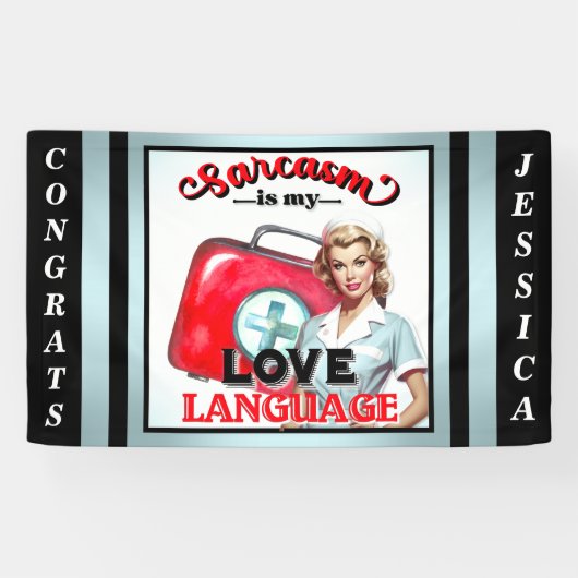 Niedlich Nurse Pinup_ Liebe Banner (Horizontal)