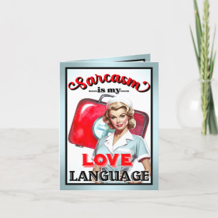 Niedlich Nurse Pinup_ Liebe Dankeskarte
