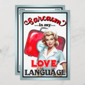 Niedlich Nurse Pinup_ Liebe Einladung (Vorne/Hinten)