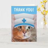 Niedlich Nurse Vielen Dank Karte (Gelbe Blume)
