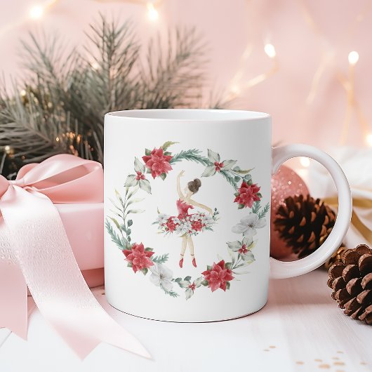 Niedlich Nutcracker Ballerina Weihnachten Kaffeetasse