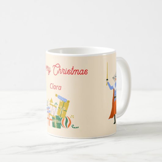 Niedlich Nutcracker Ballet Clara Rat King Weihnach Kaffeetasse (VorderseiteRechts)
