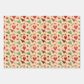 Niedlich Nutcracker Trio Peach Orange Geschenkpapier Set (Vorderseite)