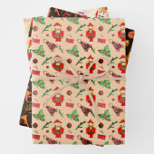 Niedlich Nutcracker Trio Peach Orange Geschenkpapier Set (Beispiel)