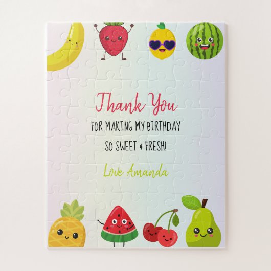 Niedlich Obstbäume Vielen Dank für Ihr erstes Gebu Puzzle (Vertikal)