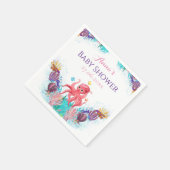 Niedlich Ocean Sea Baby Octopus farbenfrohe Babydu Serviette (Ecke)