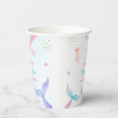 Niedlich Ocean Summer Meerjungfrau Schwanz Babydus Pappbecher (Links)