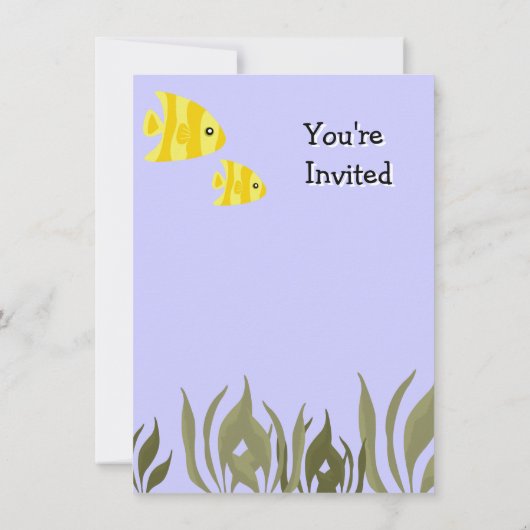 Niedlich Ocean Turtle Baby Dusche Invite 4.5 x 6.5 Einladung (Rückseite)