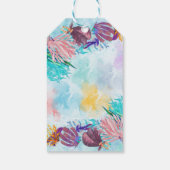 Niedlich Ocean Twin Baby Octopus farbenfrohe Gesch Geschenkanhänger (Rückseite)