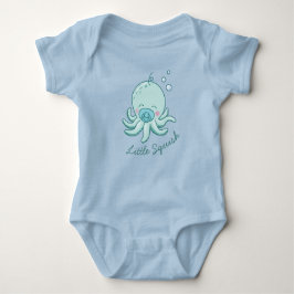 Niedlich Octopus Baby Shower Kawaii Blue Boy Baby Strampler