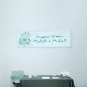 Niedlich Octopus Baby Shower Kawaii Blue Boy Banner (Messeveranstaltung)