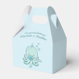 Niedlich Octopus Baby Shower Kawaii Blue Boy Geschenkschachtel
