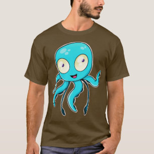 Niedlich Octopus Chibi Kraken Kawaii Tintenfisch S T-Shirt