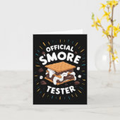Niedlich Offiziell S'more Tester Smores Funny Camp Karte (Gelbe Blume)
