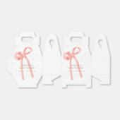 Niedlich Oh Baby Polka Dot Bow Babydusche Geschenkschachtel (Ungefaltet)