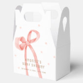 Niedlich Oh Baby Polka Dot Bow Babydusche Geschenkschachtel (Geöffnet)