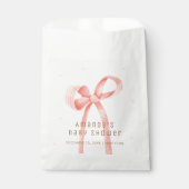 Niedlich Oh Baby Polka Dot Bow Babydusche Geschenktütchen (Vorderseite)