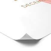 Niedlich Oh Baby Polka Dot Bow Babydusche Willkomm Poster (Ecke)