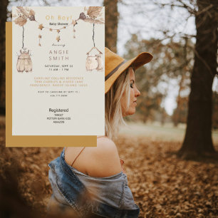 Niedlich Oh Boy Baby Kleidung Einladung