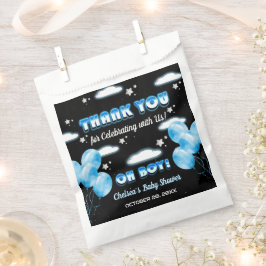 Niedlich Oh Boy Night Blue Balloons Moderne Babydu Geschenktütchen