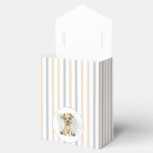 Niedlich Oh Boy Puppy Blue Baby Dusche gestrichen Geschenkschachtel (Geöffnet)