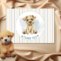 Niedlich Oh Boy Puppy Blue Baby Dusche Leere