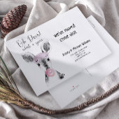 Niedlich Oh Deer Was für ein Jahr bewegende Ankünd Ankündigungspostkarte