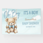 Niedlich Oh Junge, es ist eine Baby-Dusche für Jun Banner (Horizontal)